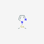 dimethylgallium; pyrazol-1-ide molecular structure