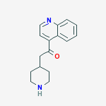 ETHANONE,2-(PIPERIDIN-4-YL)-1-(4-QUINOLINYL)- molecular structure