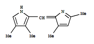 1H-Pyrrole,2-[(3,5-dimethyl-2H-pyrrol-2-ylidene)methyl]-3,4-dimethyl- molecular structure