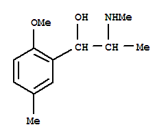 Benzenemethanol,2-methoxy-5-methyl-a-[1-(methylamino)ethyl]- molecular structure