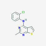 N-(2-chlorophenyl)-2-methylthieno[2,3-d]pyrimidin-4-amine molecular structure