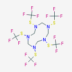 1,3,5,7,9-pentakis[(trifluoromethyl)sulfanyl]-1,3,5,7,9-pentazecane molecular structure