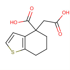 Benzo[b]thiophene-4-acetic acid, 4-carboxy-4,5,6,7-tetrahydro- molecular structure