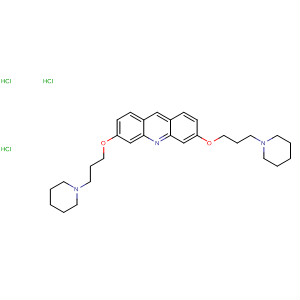 Acridine, 3,6-bis[3-(1-piperidinyl)propoxy]-, trihydrochloride molecular structure