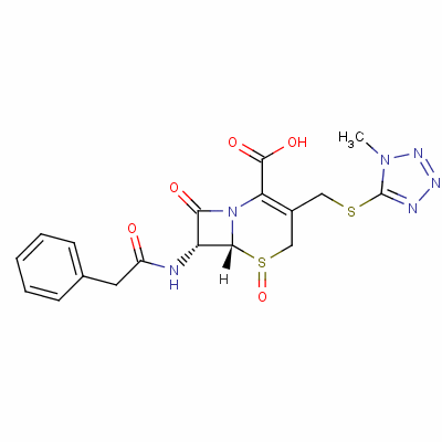 [6R-(6alpha,7beta)]-3-[[(1-methyl-1H-tetrazol-5-yl)thio]methyl]-8-oxo-7-(phenylacetamido)-5-thia-1-azabicyclo[4.2.0]oct-2-ene-2-carboxylic acid 5-oxide