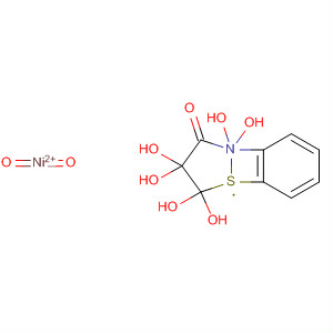 1,2-Benzisothiazol-3(2H)-one, 1,1-dioxide, nickel(2+) salt, hexahydrate molecular structure