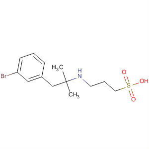 1-Propanesulfonic acid,3-[[2-(3-bromophenyl)-1,1-dimethylethyl]amino]- molecular structure