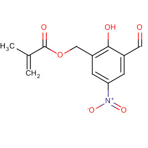 2-Propenoic acid, 2-methyl-, (3-formyl-2-hydroxy-5-nitrophenyl)methylester molecular structure