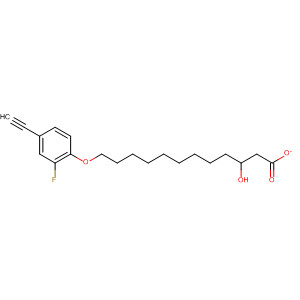 1-Decanol, 10-(4-ethynyl-2-fluorophenoxy)-, acetate molecular structure
