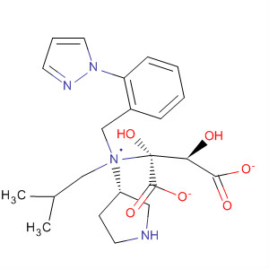 3-Pyrrolidinamine,N-(2-methylpropyl)-N-[[2-(1H-pyrazol-1-yl)phenyl]methyl]-, (3S)-,(2R,3R)-2,3-dihydroxybutanedioate molecular structure