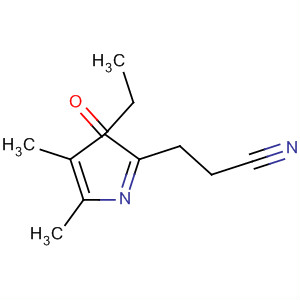 1H-Pyrrole-2-propanenitrile, 3-ethyl-4,5-dimethyl-b-oxo- molecular structure