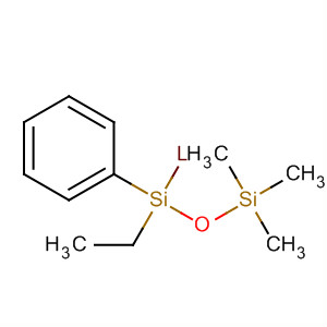 Lithium, (1-ethyl-3,3,3-trimethyl-1-phenyldisiloxanyl)- molecular structure