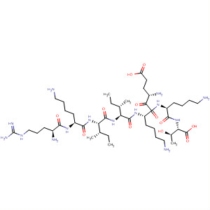 L-Threonine,L-arginyl-L-lysyl-L-isoleucyl-L-isoleucyl-L-a-glutamyl-L-lysyl-L-lysyl- molecular structure