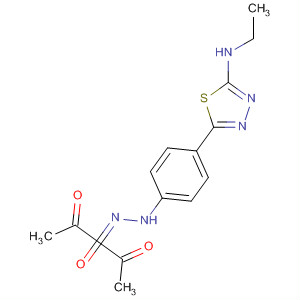2,3,4-Pentanetrione,3-[[4-[5-(ethylamino)-1,3,4-thiadiazol-2-yl]phenyl]hydrazone] molecular structure