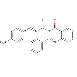 3(4H)-Quinazolinecarbothioamide,N-[(4-methylphenyl)methylene]-4-oxo-2-phenyl- molecular structure