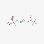 8-Hydroxy-2,2,8-trimethyldeca-5,9-dien-3-one molecular structure