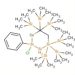 Trisilaselenane, 3-chloro-3-phenyl-1,1,1,5,5,5-hexakis(trimethylsilyl)- molecular structure