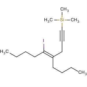 Silane, [(4Z)-4-butyl-5-iodo-4-nonen-1-ynyl]trimethyl- molecular structure