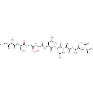 L-Threonine,L-isoleucyl-L-serylglycyl-L-seryl-L-leucyl-L-leucyl-L-alanyl-L-alanyl- molecular structure