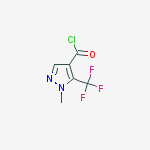 1-Methyl-5-(trifluoromethyl)-1H-pyrazole-4-carbonyl chloride molecular structure