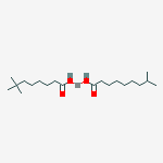 (isodecanoato-O)(neodecanoato-O)copper molecular structure
