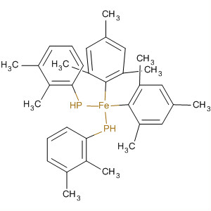 Iron, bis(dimethylphenylphosphine)bis(2,4,6-trimethylphenyl)- molecular structure