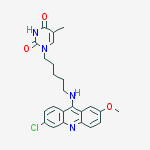 1-{5-[(6-chloro-2-methoxyacridin-9-yl)amino]pentyl}-5-methylpyrimidine-2,4(1H,3H)-dione molecular structure