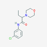 N-(3-chlorophenyl)-2-morpholin-4-ylbutanamide molecular structure