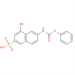 2-Naphthalenesulfonic acid, 4-hydroxy-6-[(phenoxycarbonyl)amino]- molecular structure