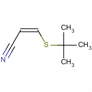 2-Propenenitrile, 3-[(1,1-dimethylethyl)thio]-, (Z)- molecular structure