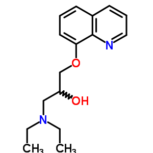 1-(diethylamino)-3-(quinolin-8-yloxy)propan-2-ol molecular structure