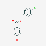 (4-chlorophenyl)methyl 4-hydroxybenzoate molecular structure