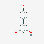 3-(4-hydroxyphenyl)-5-methoxyphenol molecular structure