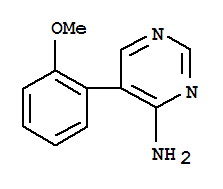 4-Pyrimidinamine,5-(2-methoxyphenyl)- molecular structure