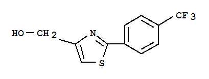 [2-[4-(TRIFLUOROMETHYL)PHENYL]-1,3-THIAZOL-4-YL]METHANOL molecular structure