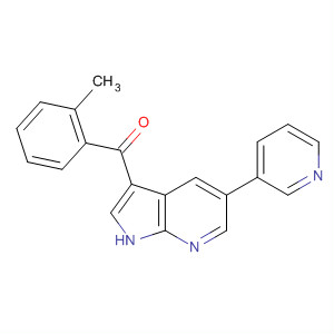 Methanone,(2-methylphenyl)[5-(3-pyridinyl)-1H-pyrrolo[2,3-b]pyridin-3-yl]- molecular structure