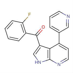 Methanone,(2-fluorophenyl)[4-(3-pyridinyl)-1H-pyrrolo[2,3-b]pyridin-3-yl]- molecular structure
