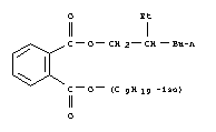 2-ethylhexyl isononyl phthalate molecular structure