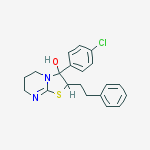 3-(4-chlorophenyl)-2-(2-phenylethyl)-2,3,6,7-tetrahydro-5H-[1,3]thiazolo[3,2-a]pyrimidin-3-ol molecular structure