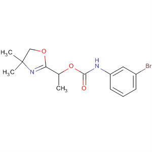 Carbamic acid, (3-bromophenyl)-,1-(4,5-dihydro-4,4-dimethyl-2-oxazolyl)ethyl ester molecular structure