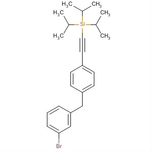 Silane, [[4-[(3-bromophenyl)methyl]phenyl]ethynyl]tris(1-methylethyl)- molecular structure