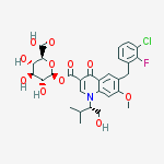 ELVITEGRAVIR ACYL GLUCURONIDE molecular structure