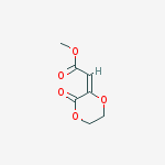 ACETIC ACID,(3-OXO-1,4-DIOXAN-2-YLIDENE)-,METHYL ESTER molecular structure