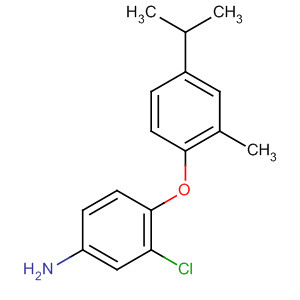 Benzenamine, 3-chloro-4-[2-methyl-4-(1-methylethyl)phenoxy]- molecular structure