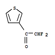 Ethanone,  2,2-difluoro-1-(3-thienyl)- molecular structure