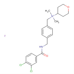 2H-Pyran-4-aminium,N-[[4-[[(3,4-dichlorobenzoyl)amino]methyl]phenyl]methyl]tetrahydro-N,N-dimethyl-, iodide