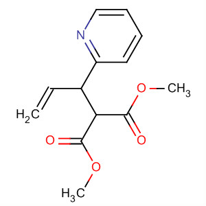 Propanedioic acid, [1-(2-pyridinyl)-2-propenyl]-, dimethyl ester molecular structure