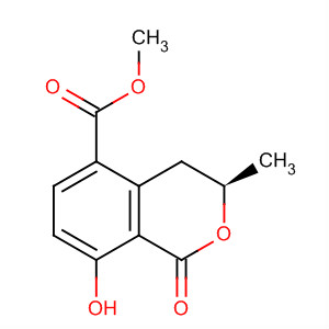 1H-2-Benzopyran-5-carboxylic acid,3,4-dihydro-8-hydroxy-3-methyl-1-oxo-, methyl ester, (R)- molecular structure