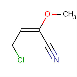2-Butenenitrile, 4-chloro-2-methoxy-, (E)- molecular structure