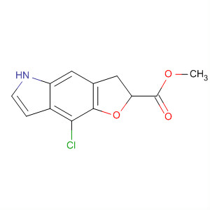 2H-Furo[2,3-f]indole-2-carboxylic acid, 8-chloro-3,5-dihydro-, methylester molecular structure